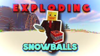 Minecraft But Snowballs and Eggs Explode!