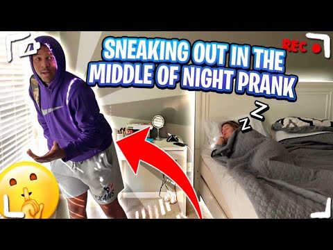 SNEAKING OUT THE HOUSE IN THE MIDDLE OF THE NIGHT PRANK ON GIRLFRIEND! *ITS OVER*