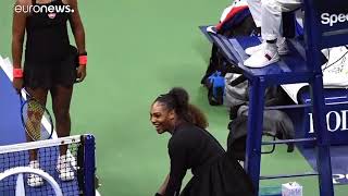 Liveleak Williams clashes with umpire during Open defeat