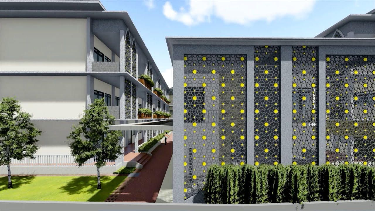 Desain Sekolah Islam, berfasiltas masjid untuk SD dan SMP