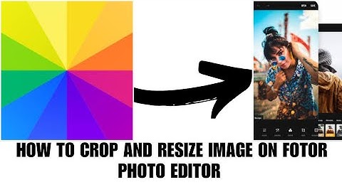 How to crop and resize image on fotor photo editor