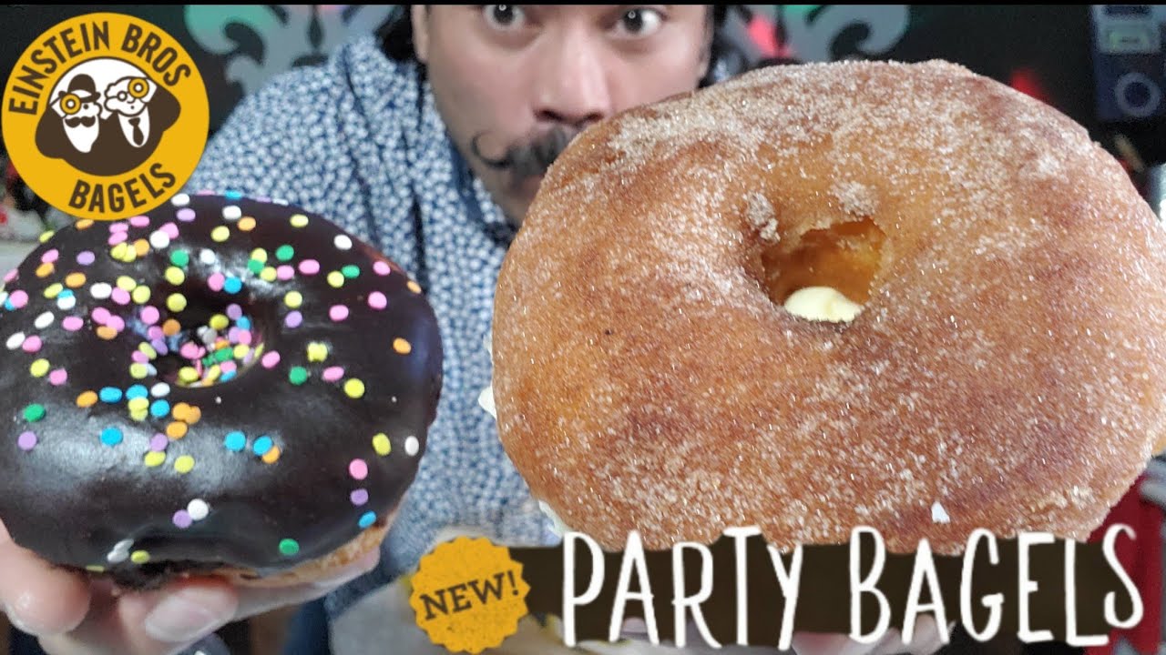 NEW Party Bagels from Einstein Bros Bagels Churro and Chocolate