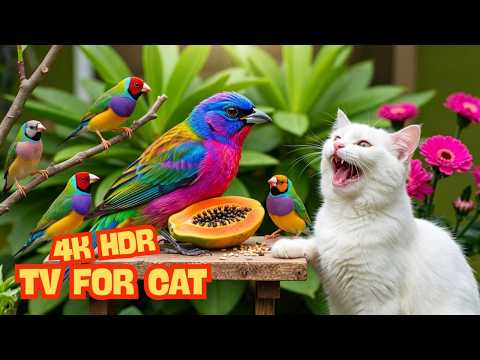 Cat TV 🐱Birds & Squirrels Everywhere! 🐱 | Relaxing Cat TV for Curious Cats 🐿️🐦