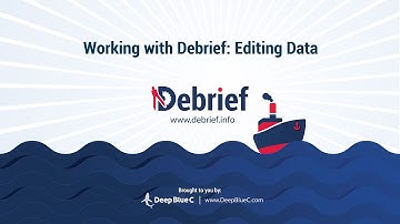 Debrief Tutorial 2.03 - Editing Data