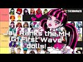 MY GF RANKS ALL THE FIRST WAVE BASIC MONSTER HIGH G1 DOLLS! | Tier Lists with Lizzie (and Jay)