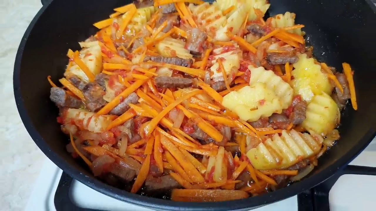 Макароны с мясом и картошкой YouTube