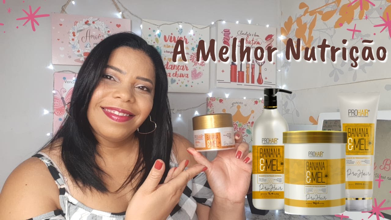 A MELHOR MÁSCARA DE NUTRIÇÃO QUE JÁ USEI / BANANA E MEL PROHAIR