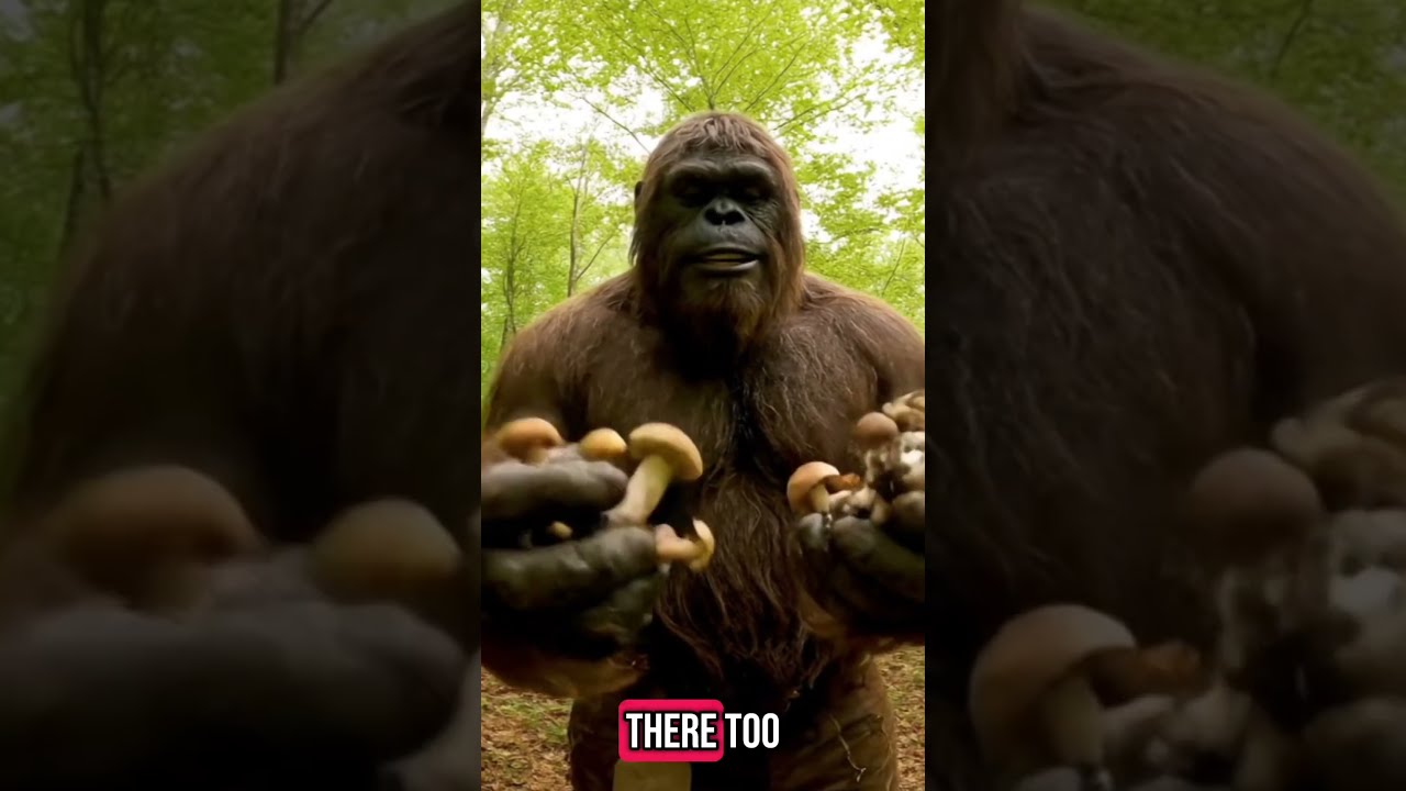 Bigfoot Forages For Mushrooms On His VLOG Veo 3 Ai