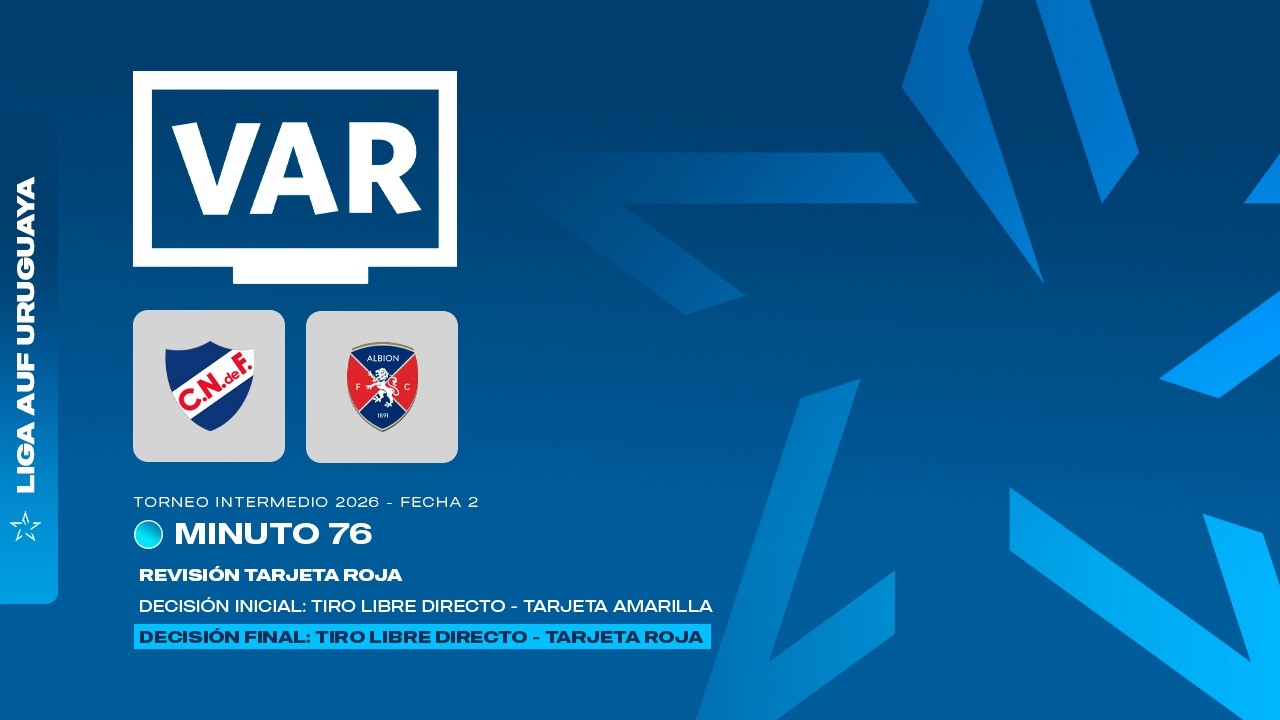 Revisión VAR | Torneo Intermedio 2026 | Fecha 2 | Nacional vs Albion ...