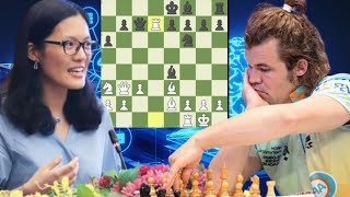 2905 Elo chess game | Hou Yifan vs Magnus Carlsen 25