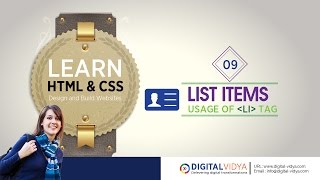 [Telugu Tutorial] HTML List Items - Order - Unordered -  Definition Lists Telugu Tutorials