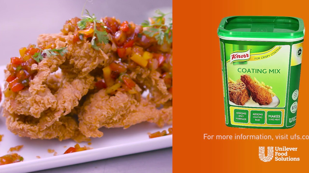 Knorr Coating Mix Crispy Chicken Strips With Tomato Chili Salsa Youtube