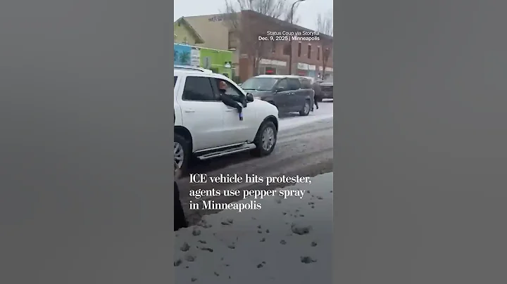 ICE vehicle hits protester, agents use pepper spray in Minneapolis