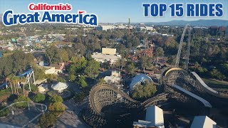 Top 15 Rides at California's Great America