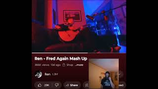 REN- FRED AGAIN MASHUP  THIS WAS PHENOMENAL, HE IS SO BRILLIANT 💜 🖤  INDEPENDENT ARTIST REACTS