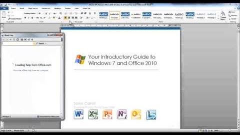 Data#3 Business Productivity - Word - Help Menu