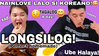 Mr. Koreano Craves Filipino Longganisa! 😋 | Ube Halaya Sa Madaling Araw | Filipino Food