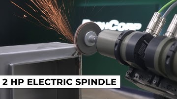 2 Hp Electric Spindle for Robotic Material Removal   Lightweight, Compact and Powerful!