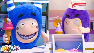 Ice Cream Wars | Oddbods | Moonbug No Dialogue Comedy Cartoons for Kids