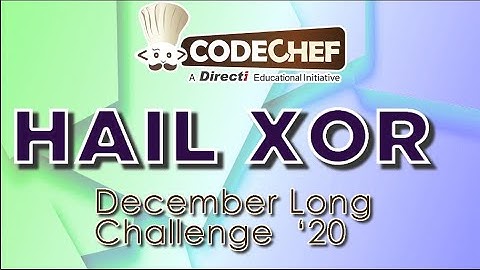 Hail XOR (HXOR) | Editorial | DEC