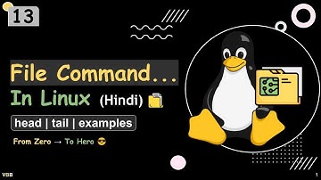 13. File Commands head & tail in Linux (Hindi) | Lines & Char Extraction #linux #linuxcommandline
