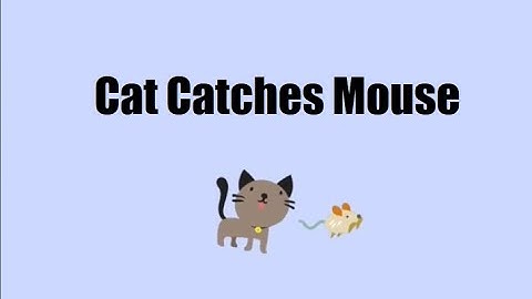 Cat Catches Mouse game using scratch language in mBlock app