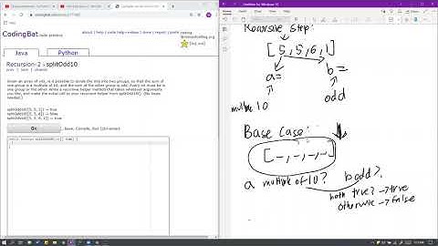 Recursion - 2 (splitOdd10) Java Solution || Codingbat.com