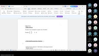 QUANTITATIVE METHODS (UGBS 301) PEER-TO-PEER TUTORIAL SESSION 1 (MATRICES) Update