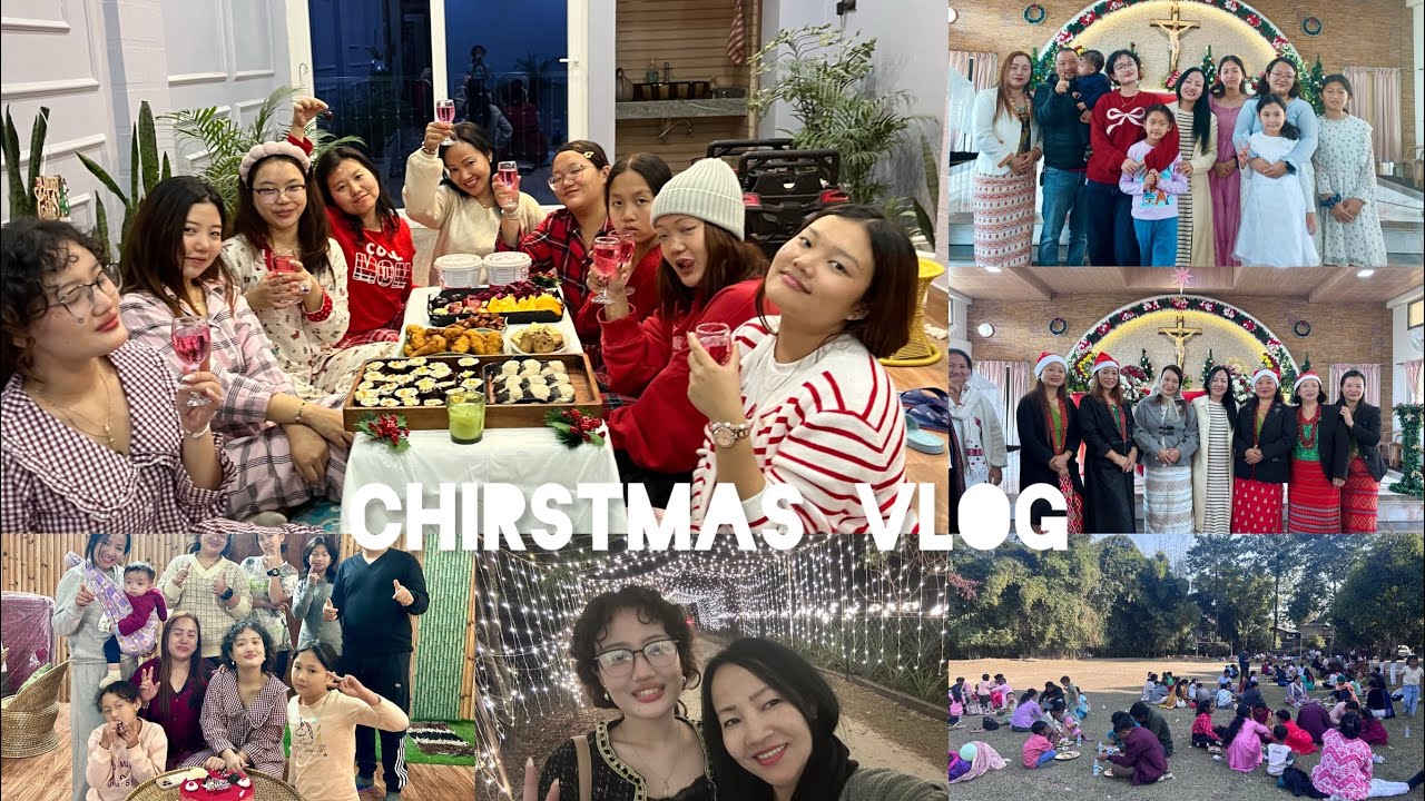 Chirstmas celebration vlog/gift exchange/games