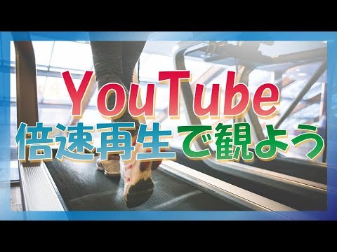 YouTube HTML5で動画を倍速＆スロー再生する方法