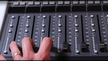 How to run a session on the SSL Duality Console