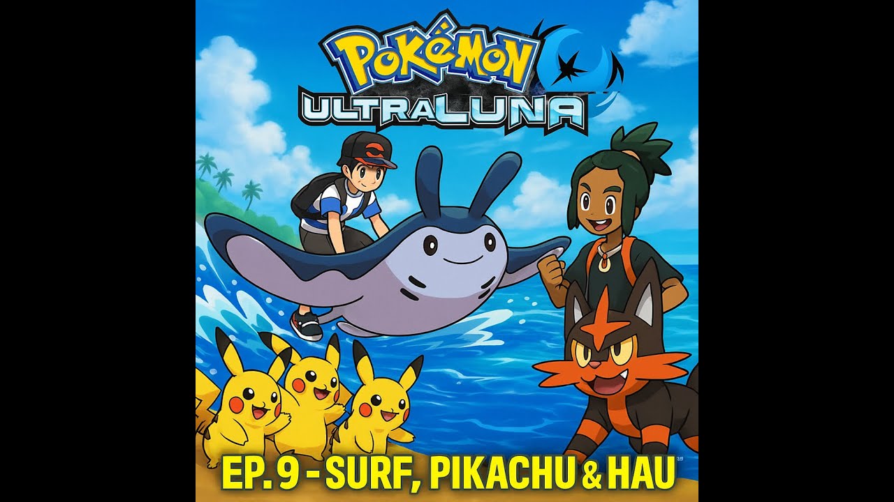 Pokémon Ultraluna ITA – Ep.9 | Surf con Mantine 🌊 + Valle dei Pikachu ⚡ + Sfida con Hau!