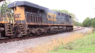 MVI 2093 csx Q216-25 full auto rack train at Shenandoah junction