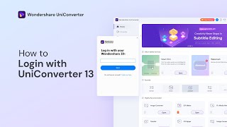 How to Login with Wondershare UniConverter on Windows