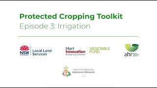 Protected Cropping Episode 3: Irrigation