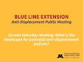 Blue line extension antidisplacement work group  saturday 2