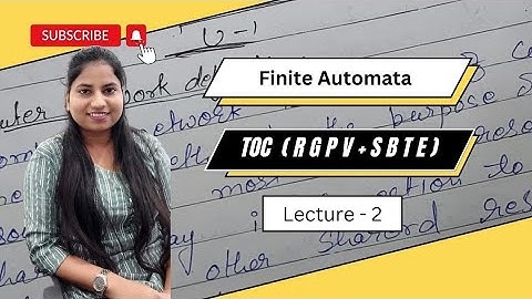 What is Finite Automata (FA) Explained With Examples in Hindi ll Theory Of Computation(TOC) lec-2