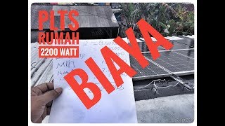 Rumah PLTS solar panel tenaga surya 3,5kw 24 jam tanpa PLN