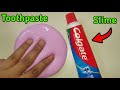 Colgate toothpaste slime asmr l how to make slime with colgate toothpaste l slime with toothpaste