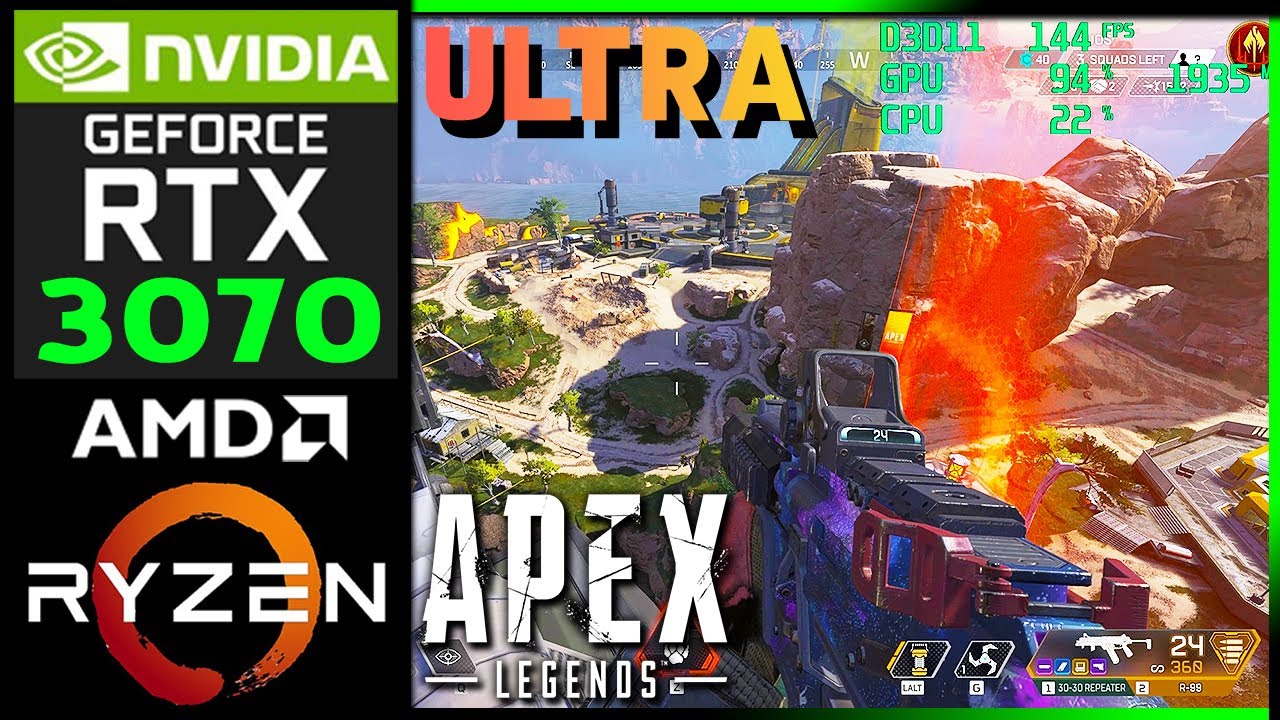 Apex Legends RTX 3070 ULTRA Settings 1440P Performance (Apex Legends PC Gameplay Highest Settings)