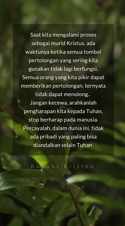 Rohani Kristen - Yesus Yang Kuandalkan #rohanikristen #shortrohani #lagurohani  #lagupujianrohani