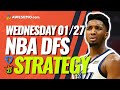 NBA DFS PICKS: DRAFTKINGS & FANDUEL DAILY FANTASY BASKETBALL STRATEGY | WEDNESDAY 1/27/21