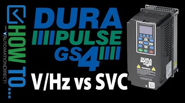 DURApulse GS4 VFD Volts Hertz vs Sensorless Vector from AutomationDirect