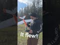 FPV plane first flight. #fpv #dji #rc #rcplane #diy #shorts #viral