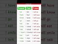 past, present, future/basic tense /tense