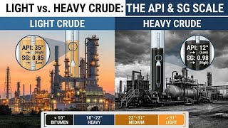Light vs Heavy Crude Oil | API & Specific Gravity Explained! 🛢️