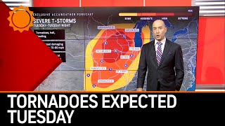 Dozens of Tornadoes Expected Tuesday