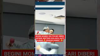 MOMEN RAFI AHMAD BERTEMU CEO POCARI #shorts #trending #artist #raffiahmad #nagita