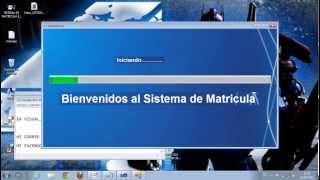SISTEMA MATRICULA EN VISUAL.NET Y ACCESS