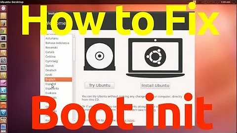 Fix ''No init Found'' - Boot init - Ubuntu 12.04 & 12.10